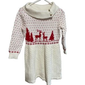Janie & Jack Christmas dress 2T Ecru
